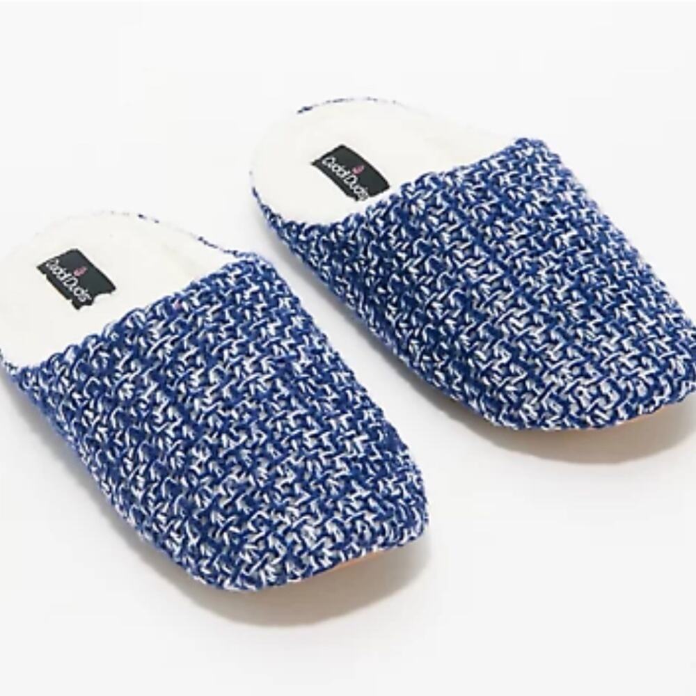 Cuddl Duds Seedstitch Slipper Clog‎ with Luxe Sherpa Lining Size S